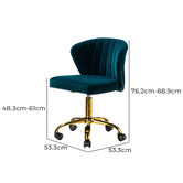 Everama Furniture Ratana Velvet Office Chair