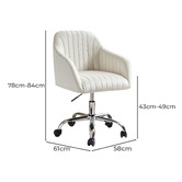 Everama Furniture Hagavik Velvet Office Chair