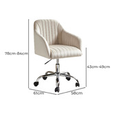 Everama Furniture Hagavik Velvet Office Chair