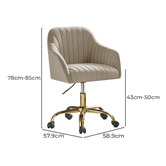 Everama Furniture Thorin Velvet Office Chair