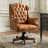 Everama Furniture Genevieve Faux Leather Executive Chair