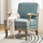 Everama Furniture Leah Linen-Look Armchair
