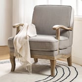 Everama Furniture Leah Linen-Look Armchair