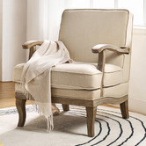 Everama Furniture Leah Linen-Look Armchair