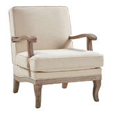 Everama Furniture Leah Linen-Look Armchair