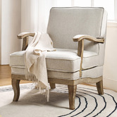 Everama Furniture Pewter Leah Upholstered Armchair