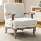 Everama Furniture Leah Linen-Look Armchair