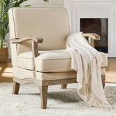 Everama Furniture Leah Linen-Look Armchair