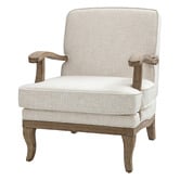 Everama Furniture Leah Linen-Look Armchair