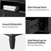 Everama Furniture Elrond 2 Drawer Bedside Table