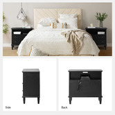 Everama Furniture Elrond 2 Drawer Bedside Table