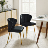 Everama Furniture Elowen Velvet Dining Chairs