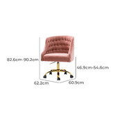 Everama Furniture Estelle Velvet Office Chair