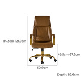 Everama Furniture Marilyn Faux Leather Executive Chair
