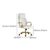 Everama Furniture Marilyn Faux Leather Executive Chair