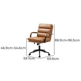 Everama Furniture Nicole Faux Leather Office Chair
