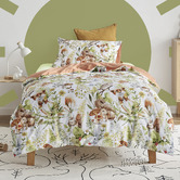 Eddy and Elly Furry Buddies Cotton Quilt Cover Set