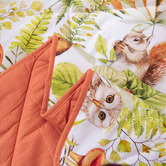 Eddy and Elly Furry Buddies Cotton Comforter Set