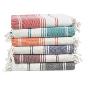 Lane Linen 6 Piece Diamond Cotton Beach Towel Set