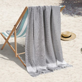 Lane Linen Chambray Cotton Beach Towels