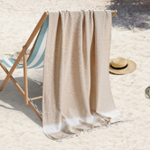 Lane Linen Chambray Cotton Beach Towels