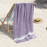 Lane Linen Chambray Cotton Beach Towels