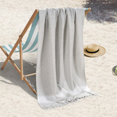 Lane Linen Chambray Cotton Beach Towels