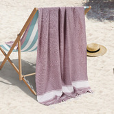 Lane Linen Chambray Cotton Beach Towels