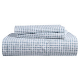 Lane Linen Blue Polka Dot Organic Washed Cotton Quilt Cover Set