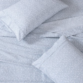 Lane Linen Blue Polka Dot Organic Washed Cotton Sheet Set