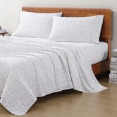 Lane Linen Grey Haze Organic Washed Cotton Sheet Set