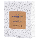 Lane Linen Grey Haze Organic Washed Cotton Sheet Set