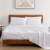 Lane Linen Grey Haze Organic Washed Cotton Sheet Set