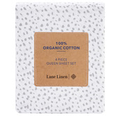 Lane Linen Grey Haze Organic Washed Cotton Sheet Set