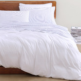 Lane Linen Blue Cobalt Organic Washed Cotton Sheet Set