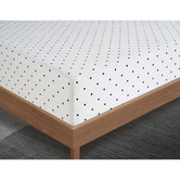 Lane Linen Black Polka Dot Organic Washed Cotton Sheet Set