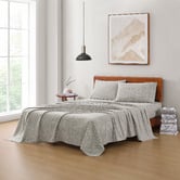 Lane Linen Snowdrop Organic Washed Cotton Sheet Set