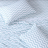 Lane Linen Chevron Organic Washed Cotton Sheet Set
