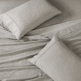 Lane Linen Snowdrop Organic Washed Cotton Sheet Set