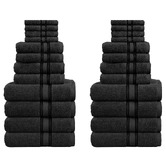 Lane Linen 24 Piece Cotton Bathroom Towel Set