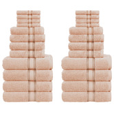 Lane Linen 24 Piece Cotton Bathroom Towel Set