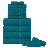 Lane Linen 12 Piece Cotton Bathroom Towel Set