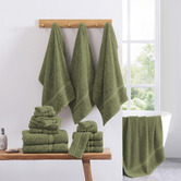 Lane Linen 12 Piece Cotton Bathroom Towel Set