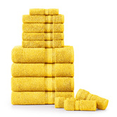 Lane Linen 12 Piece Cotton Bathroom Towel Set