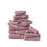 Lane Linen 12 Piece Cotton Bathroom Towel Set