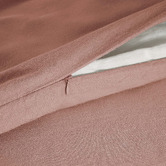 Lane Linen Rose Dawn Washed Organic Cotton Quilt Cover Set