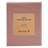 Lane Linen Rose Dawn Washed Organic Cotton Quilt Cover Set