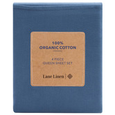Lane Linen Organic Washed Cotton Sheet Set