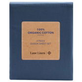 Lane Linen Organic Washed Cotton Sheet Set
