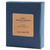 Lane Linen Organic Washed Cotton Sheet Set
